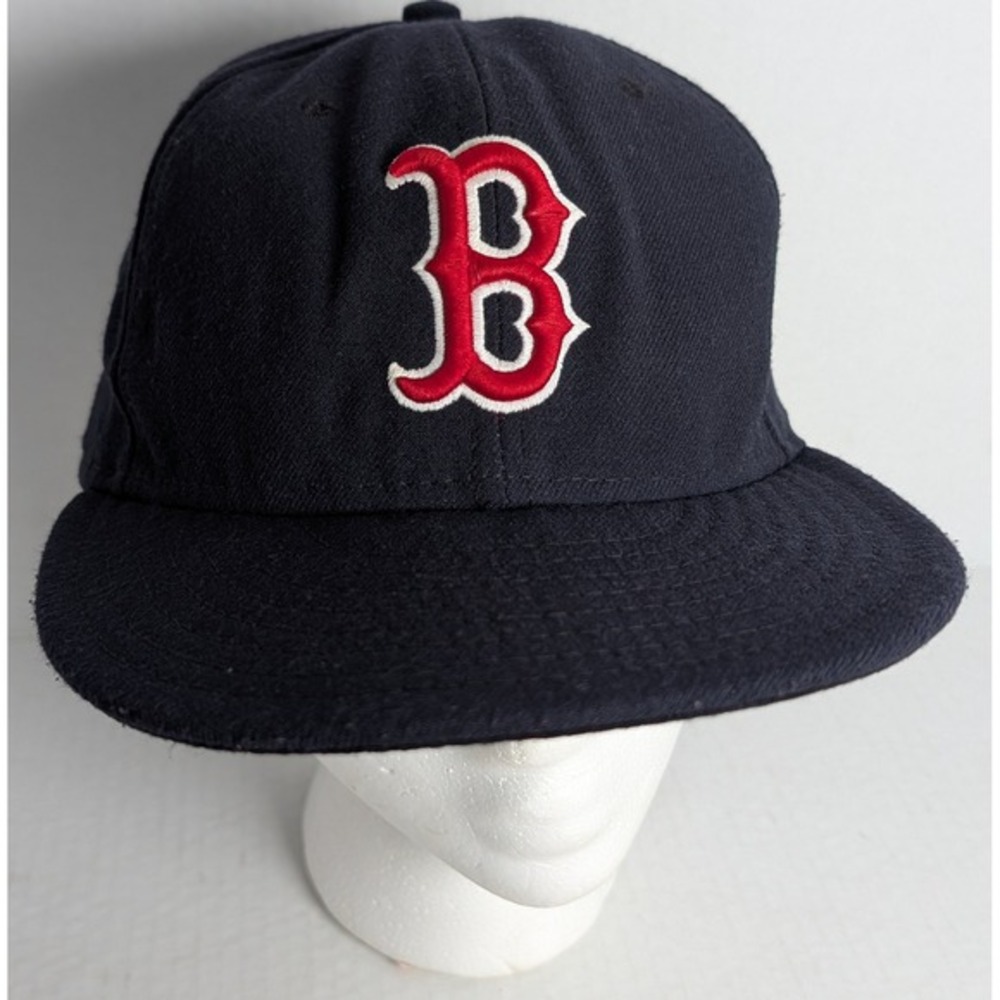 Boston Red Sox New Era 59FIFTY Fitted Hat Size 7 MLB Authentic On-Field Navy Cap